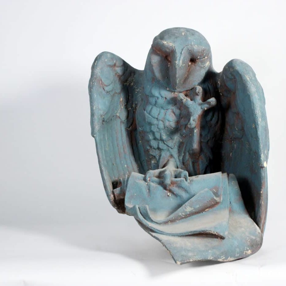Owl maquette for the Chicago Public Library by Raymond Kaskey.