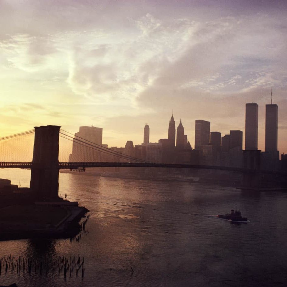 View of Lower Manhattan from the Manhattan Bridge, November 1979