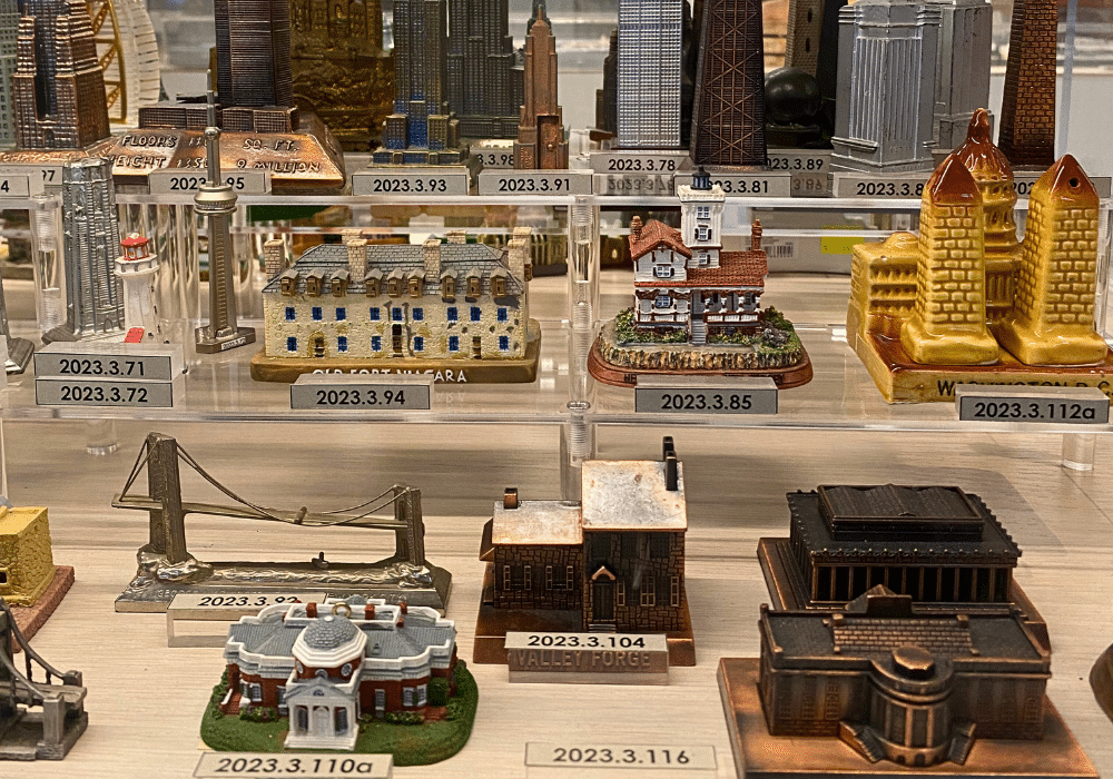 Items on display in Visible Vault.